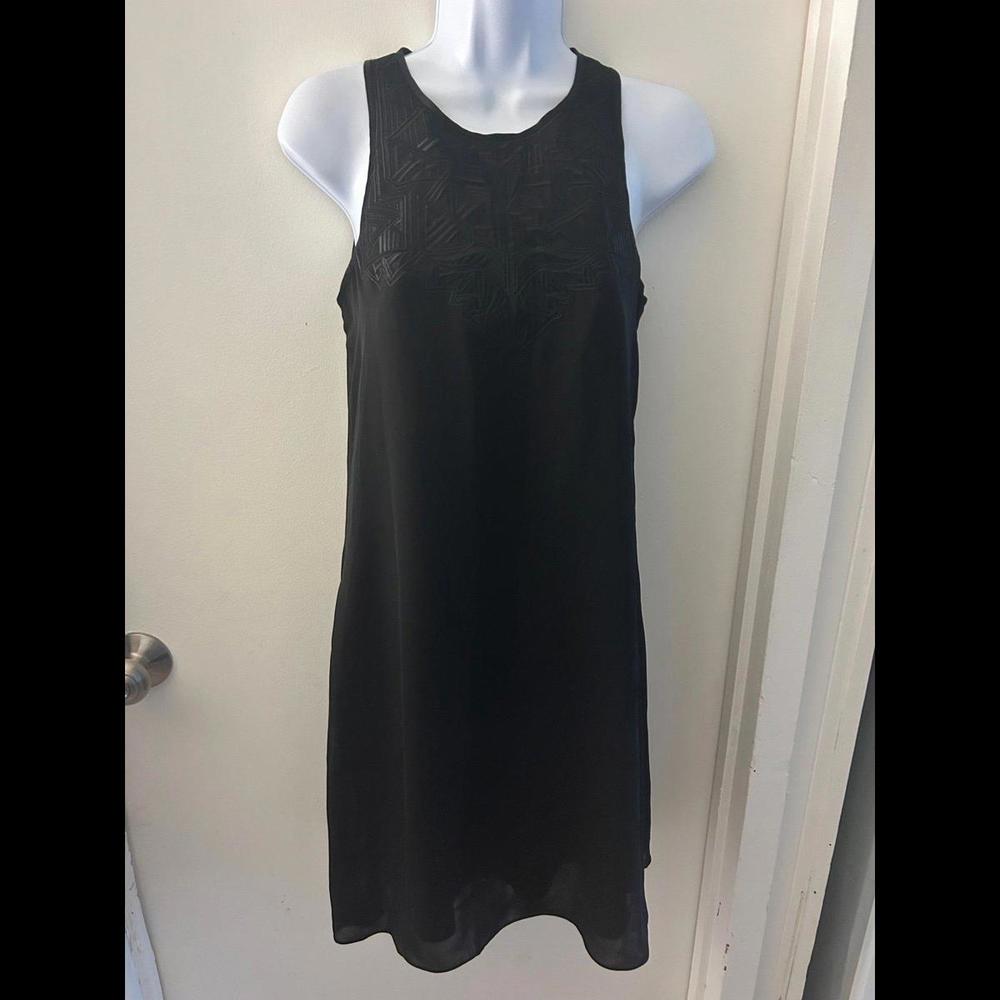Banana Republic Heritage Embroidered Black Dress
